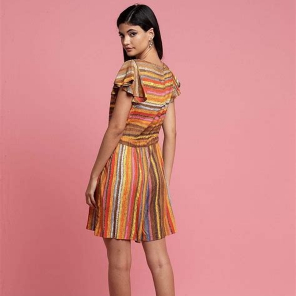 Carnival Multi Stripe Romper - Picture 2 of 6